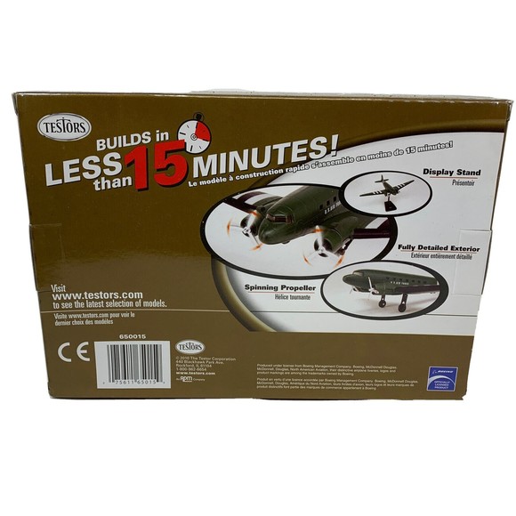 Testors U.S. Army DC-3 Planes Model Assembling Kit 1:95 Scale 8+ Quick Build - Picture 2 of 6